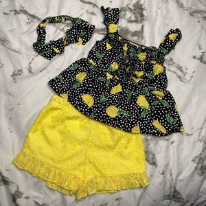 Little Lass Lemon 2 Piece Set